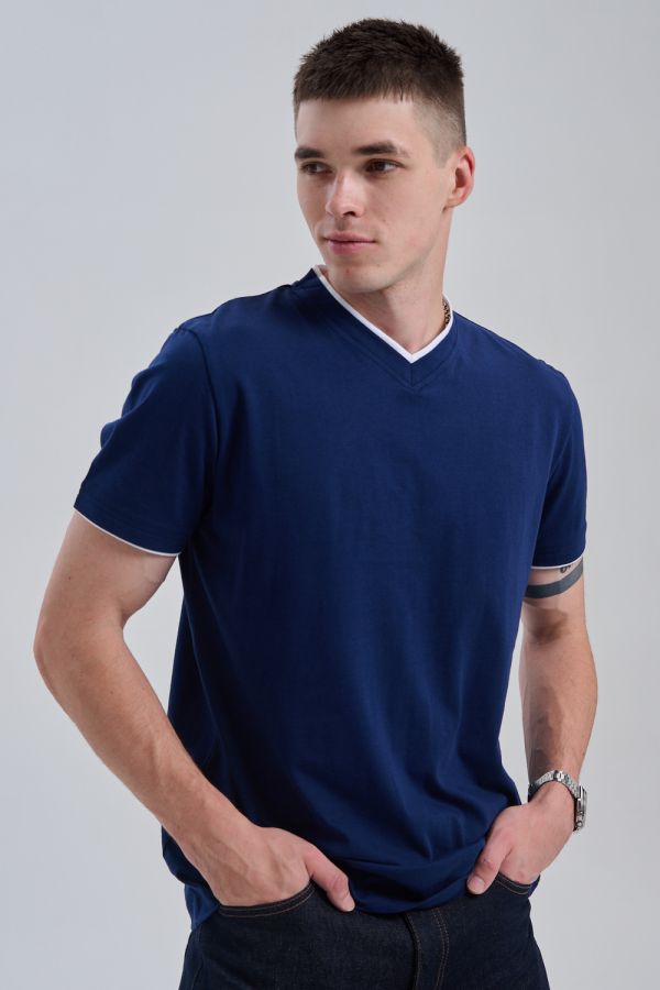 Футболка мужская 14490 [темно-синий]