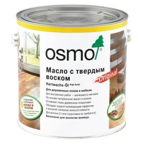 Масло с Твердым Воском 0.005л Osmo Hartwachs-Ol Original 3011 Бесцветное, Глянцевое для Внутренних Работ / Осмо 3011