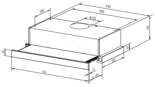Вытяжка Weissgauff TEL 06 2M WH белая