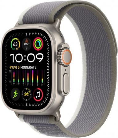 Apple Watch Ultra 2 49 мм Titanium Case GPS + Cellular, Green Gray Trail Loop