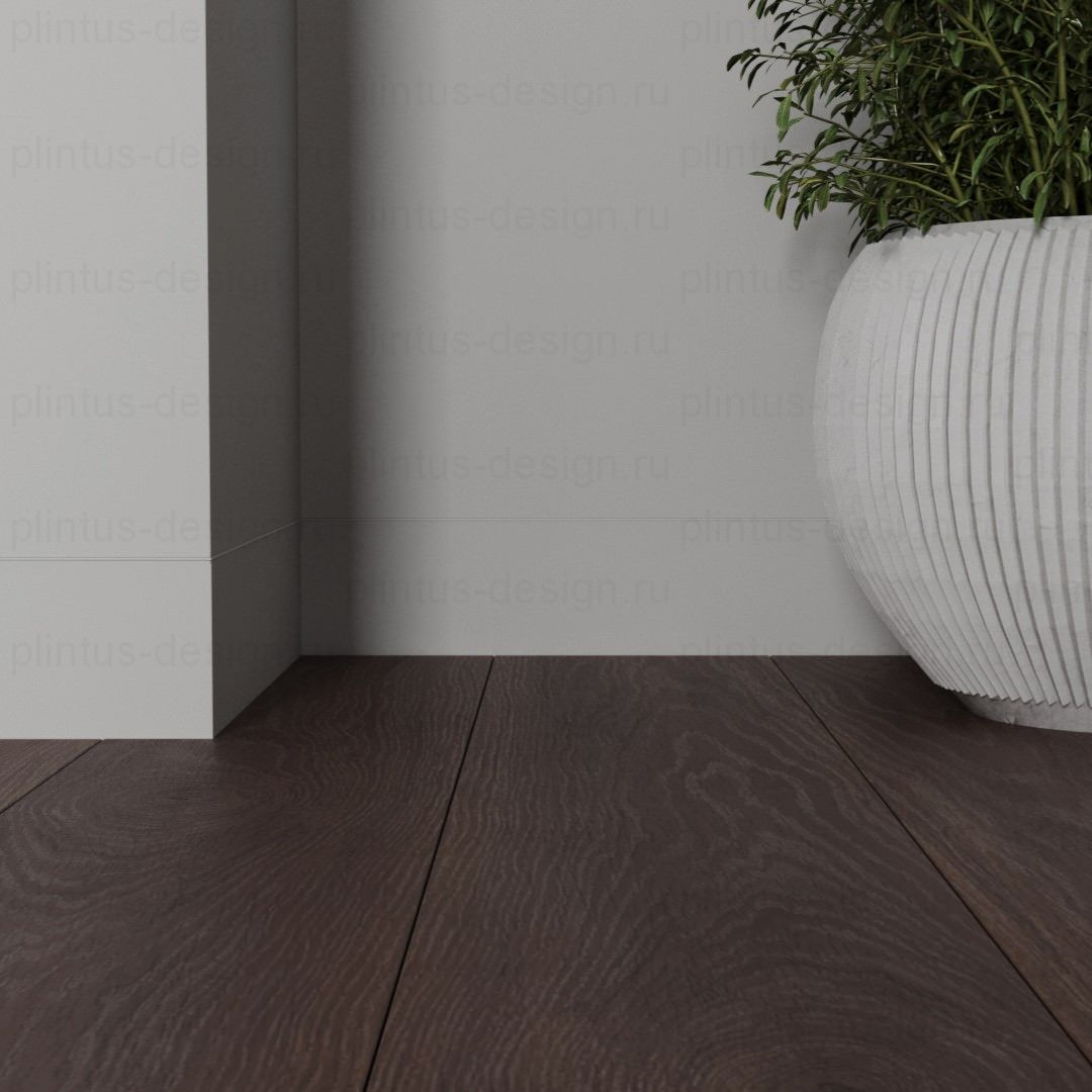 Скрытый плинтус Luxury Wood Decor анодированный 80 мм