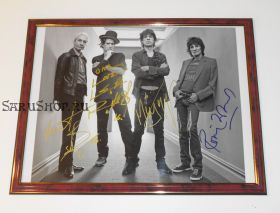 Автографы: The Rolling Stones. Мик Джаггер, Кит Ричардс, Чарли Уоттс, Рон Вуд. Редкость