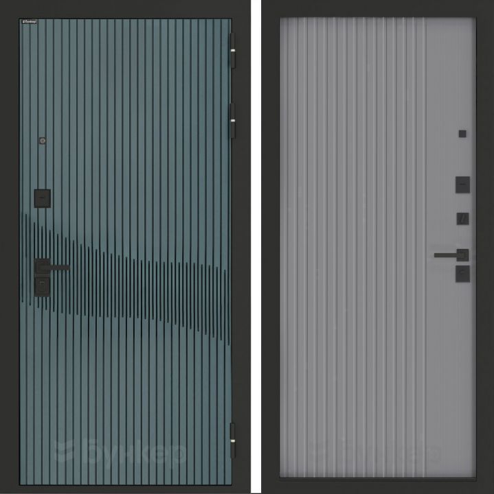 Входная дверь Бункер BN-13 - 29 Серый софт рельеф