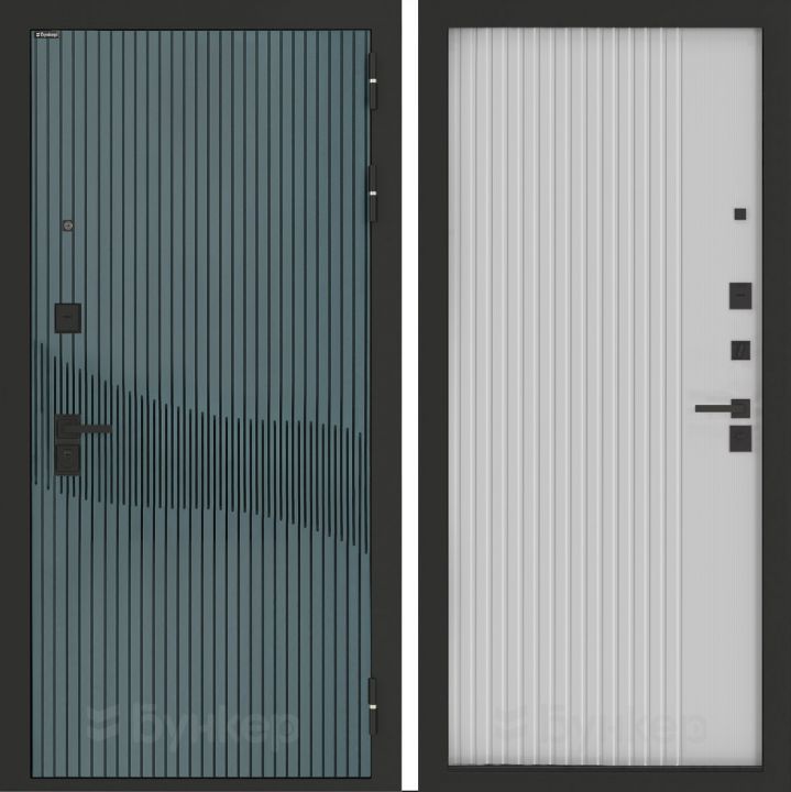 Входная дверь Бункер BN-13 - 29 Белый софт рельеф