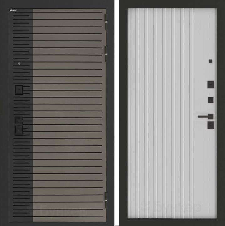 Входная дверь Бункер BN-15 - 29 Белый софт рельеф