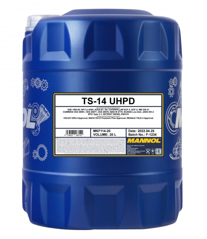 Mannol TS-14 UHPD 15W-40, 20л