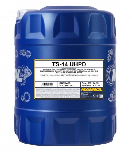 Mannol TS-14 UHPD 15W-40, 20л