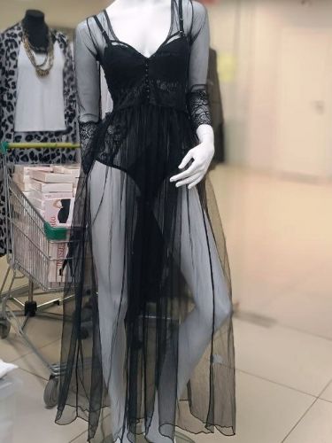 Пеньюар кружево  Datenightарт 66540 (черный)