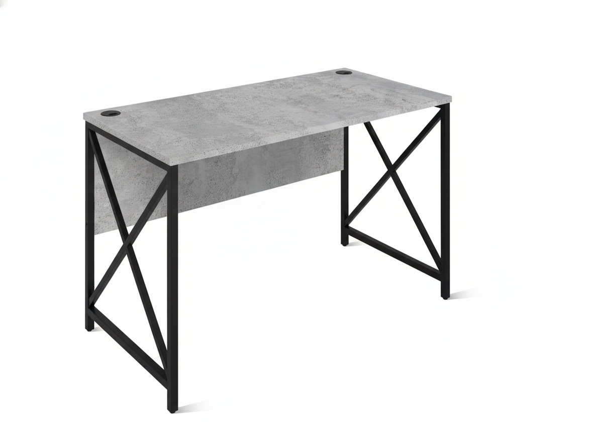 ЛОФТ-1 Стол рабочий (1200х600х750 мм) Бетон
