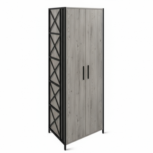 ЛОФТ-13 Шкаф для одежды (700х500х1900 мм) Дуб Канадский