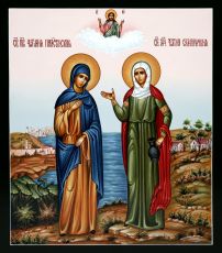 Икона Фотиния Самаряныня и Фотиния Палестинская (UV-печать)(10271)