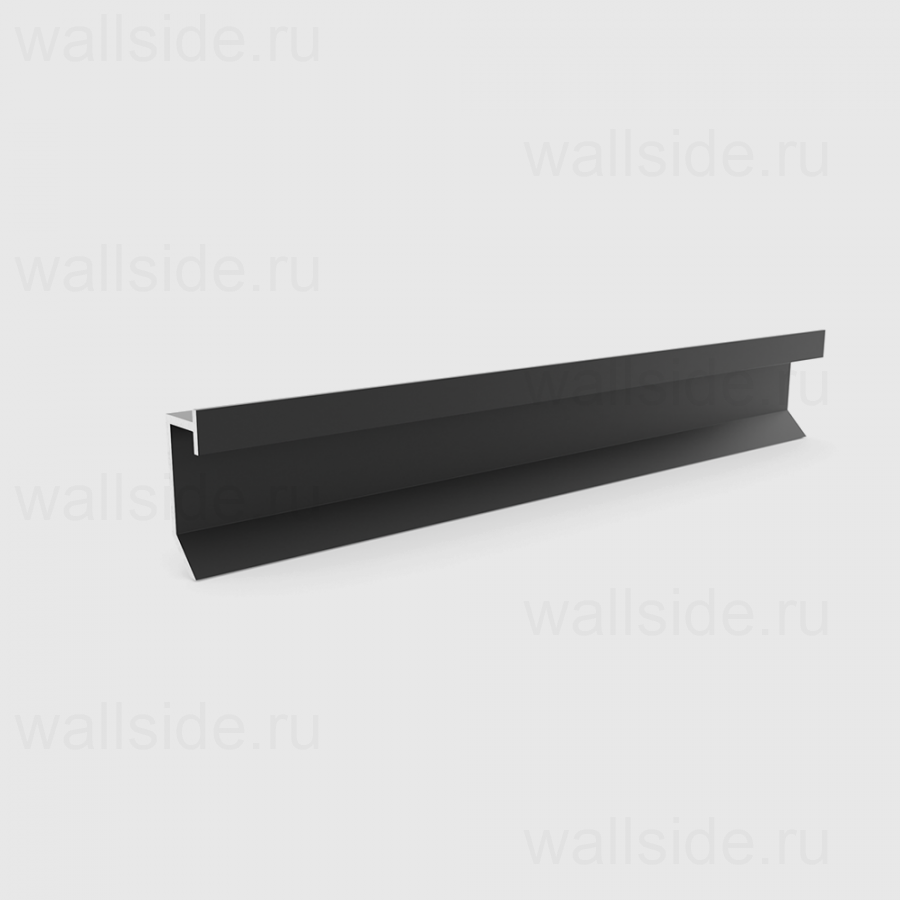 Теневой плинтус Pro Design Slim Led 9388 чёрный муар