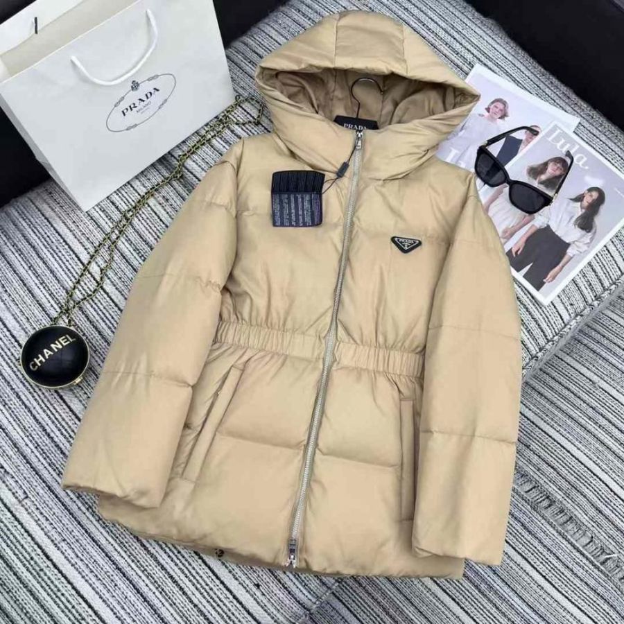 Пуховик PRADA Re-Nylon down женский