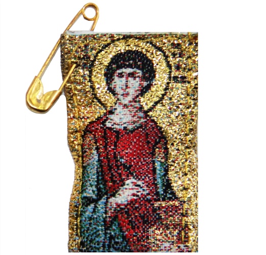 Ладанка с Пантелеимоном Целителем, освященная на мощах (Пантелеимона на о.Корфу)