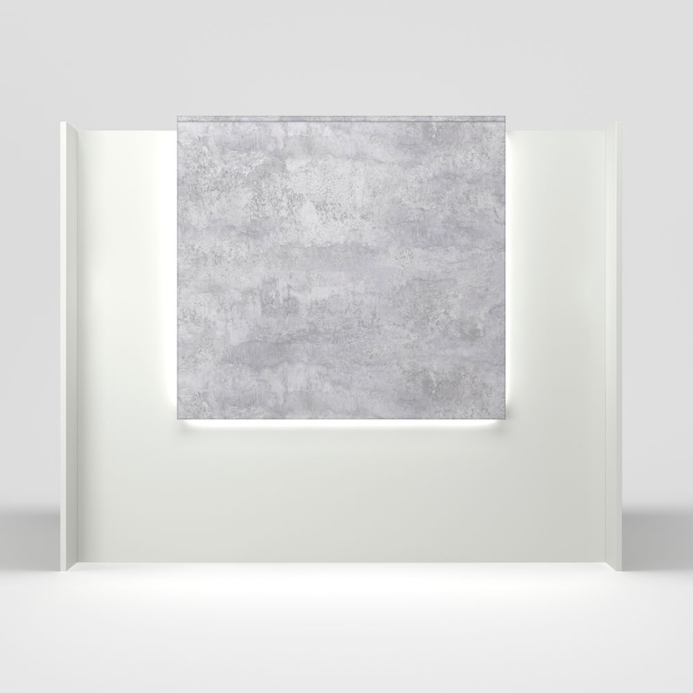 Ресепшн «Квадрат» Белый / Цемент светлый