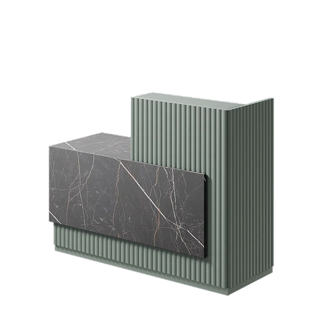 Ресепшн «Фбюжен» в МДФ пленке ниагара/файрестоун