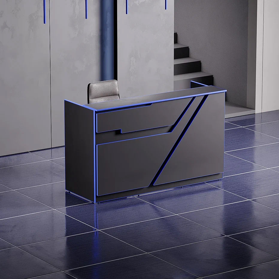 Ресепшн "Техно" черный/королевский