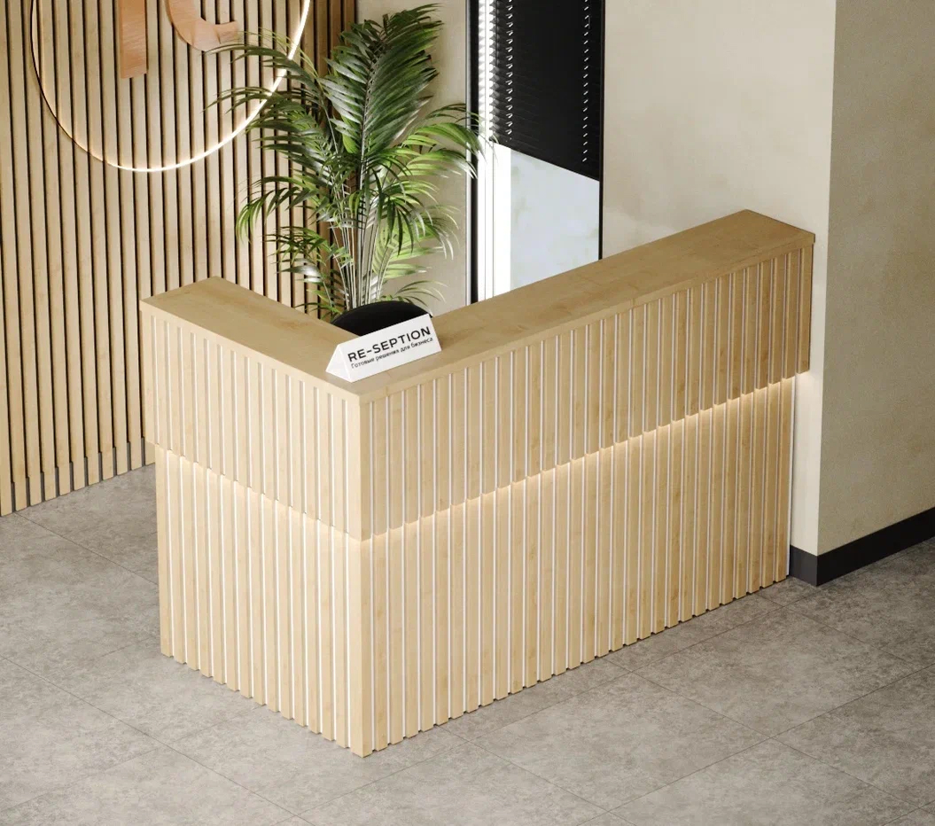 Ресепшн «Крафт Нео» Белый / Клен