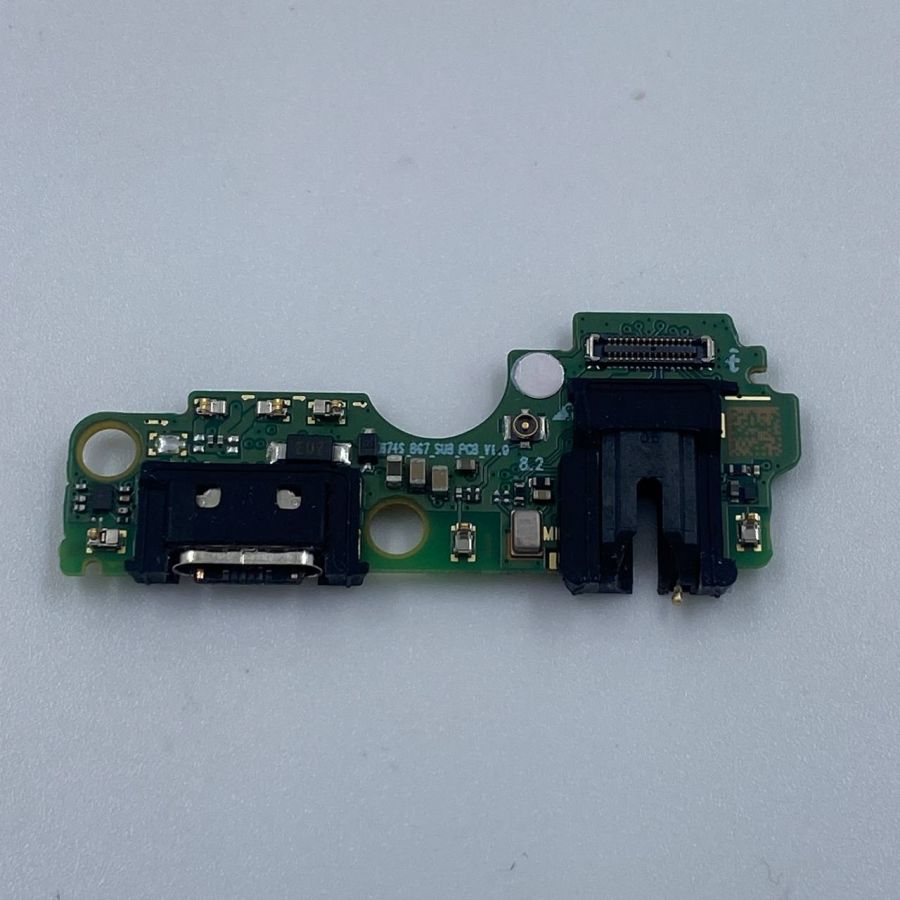 Tecno Spark 20C  нижняя плата с разъёмом зарядки оригинал с разбора