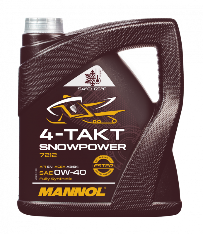 Mannol 4-TAKT SNOWPOWER 0W40, 4л