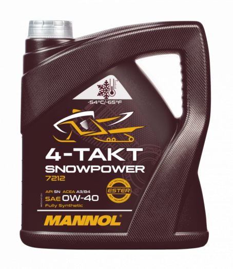 Mannol 4-TAKT SNOWPOWER 0W40, 4л