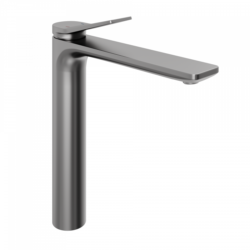 Смеситель для раковины Abelsberg Intensa EGF23521GM высокий, космическая сталь