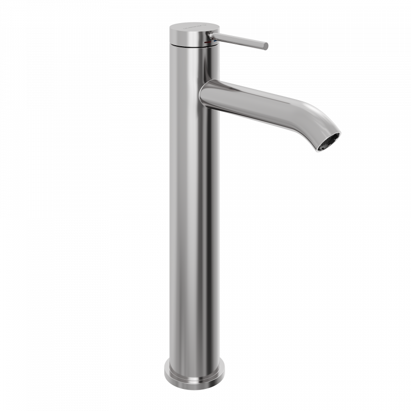 Смеситель для раковины Abelsberg Fluida ERF22003CH высокий, глянцевый хром