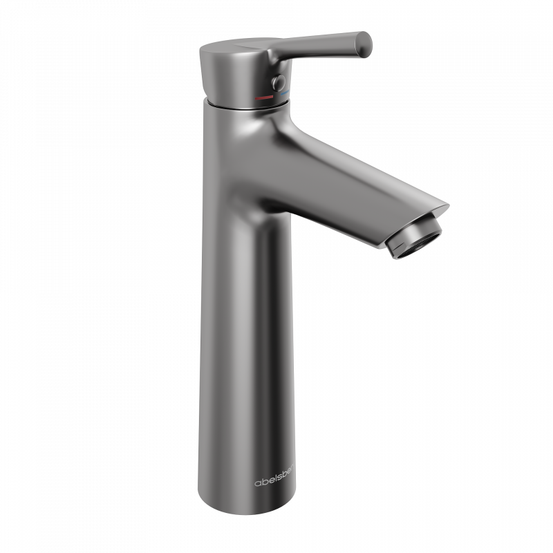 Смеситель для раковины Abelsberg Solida AMF20090GM, космическая сталь