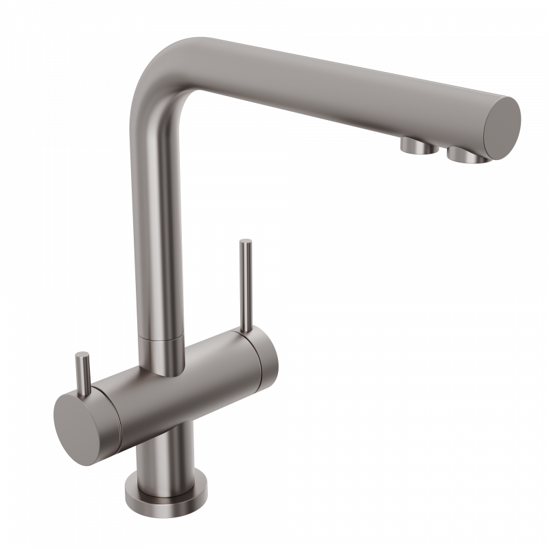 Смеситель для кухни ABELSBERG Pura с возможностью подключения фильтра, титан, UVF70929BN
