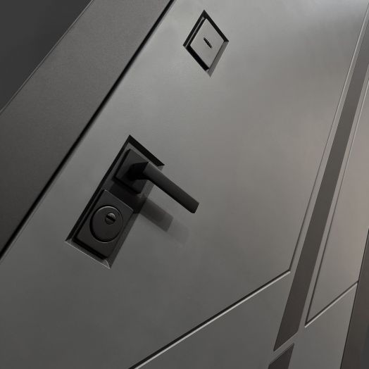 Входная дверь Бункер BN-12 - 30 Серый софт рельеф