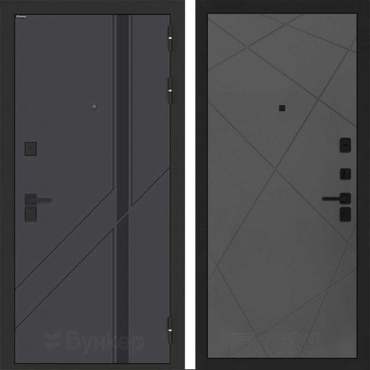 Входная дверь Бункер BN-12 - 24 Графит софт