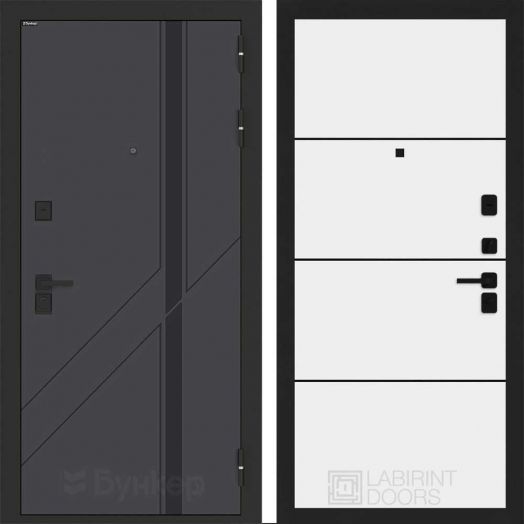 Входная дверь Бункер BN-12 - 25 Белый софт