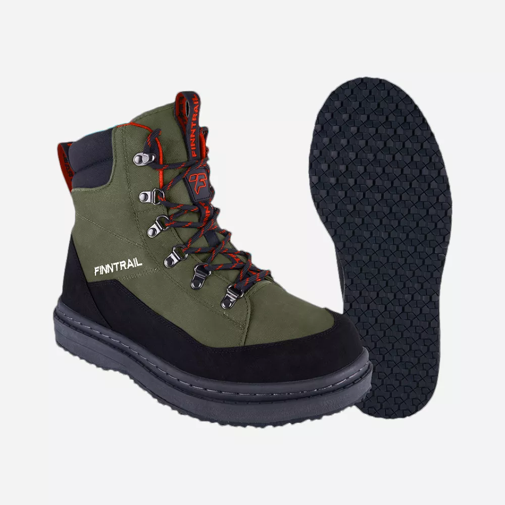 БОТИНКИ FINNTRAIL SPORTSMAN CAMOSHADOWGREEN НА РЕЗИНОВОЙ ПОДОШВЕ