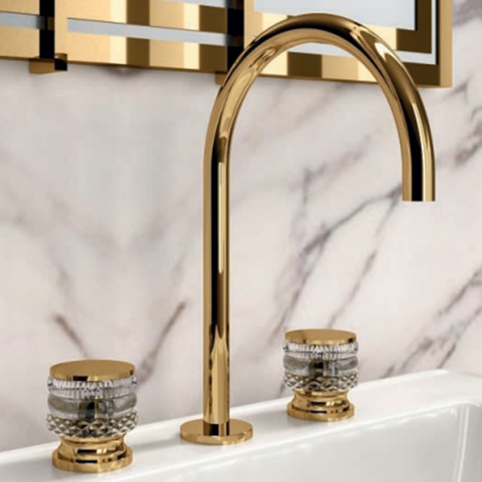 Комплект мебели №29 Oasis Lutetia напольный 115х56х210 см консоль с раковиной и мраморной столешницей с зеркалом ФОТО