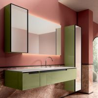 Комплект мебели №06 Oasis Profilo 155х51.5х200 см подвесные тумбы с раковной-столешницей схема 3