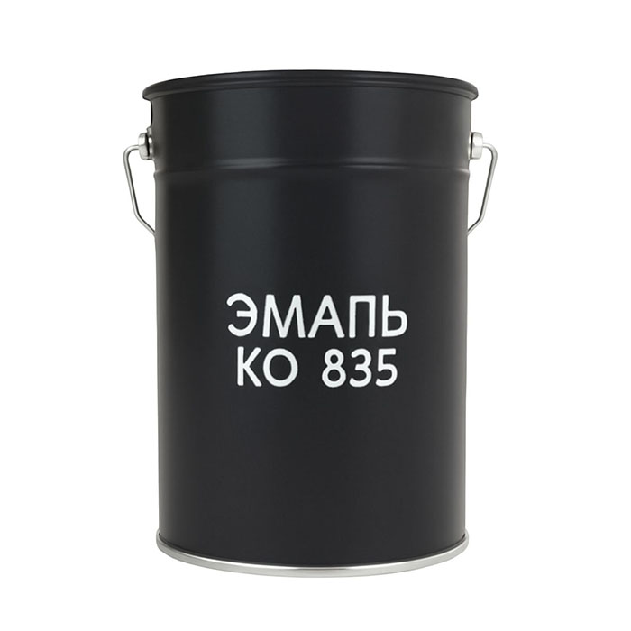 Эмаль КО-835 ООО НПФ Эмаль серебристо-серая, 50кг.