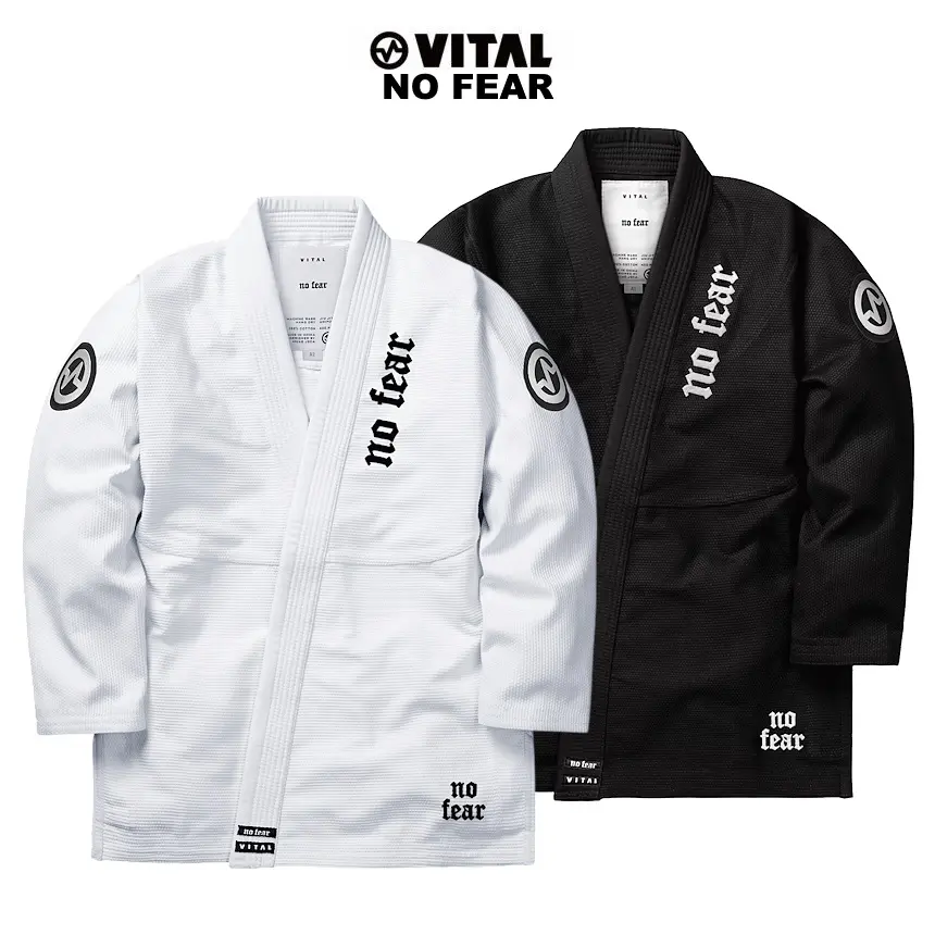 Кимоно Vital "No Fear" White x Black