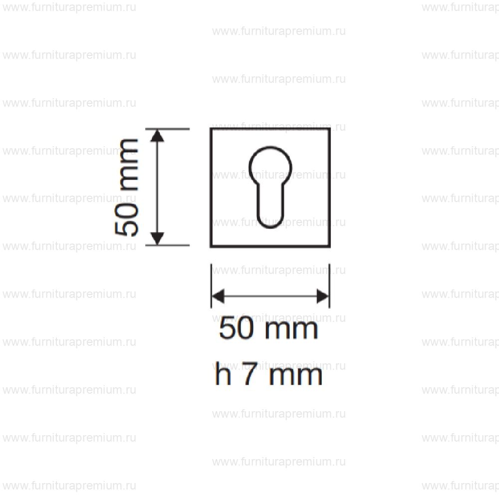 Накладка на замок с цилиндром Linea Cali 088 YALE