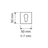 Накладка на замок с цилиндром Linea Cali 088 YALE схема