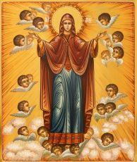 Икона Нерушимая Стена Гефсиманская образ Божией Матери (UV-печать)(10358)