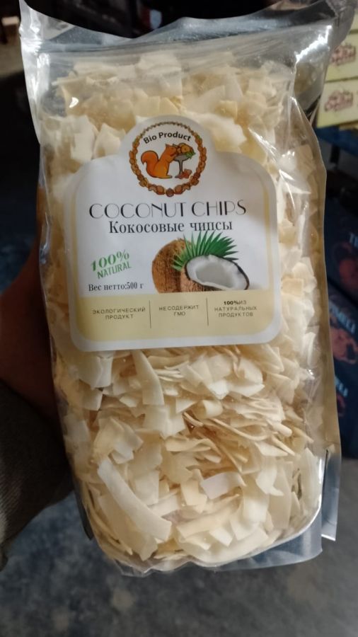 Кокосовые чипсы 500гр Кокосовые чипсы 500гр