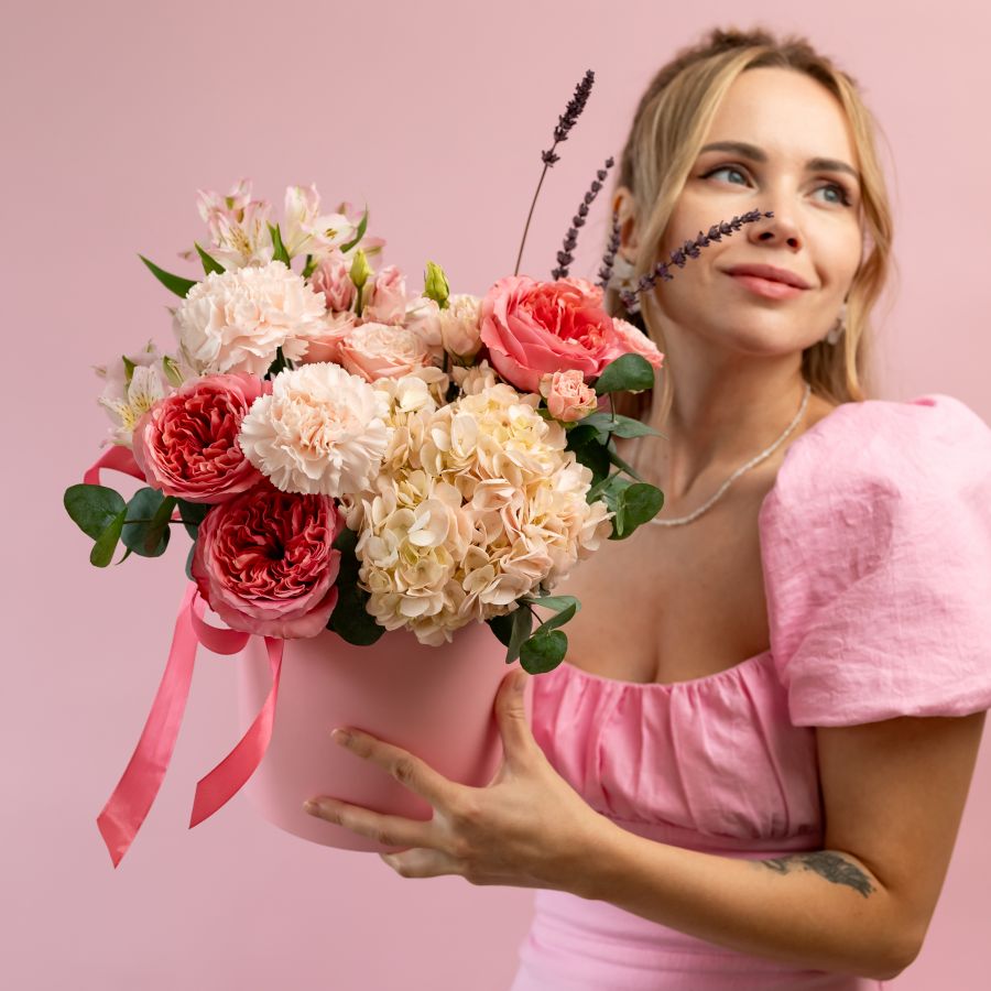 Шляпная коробка размер М