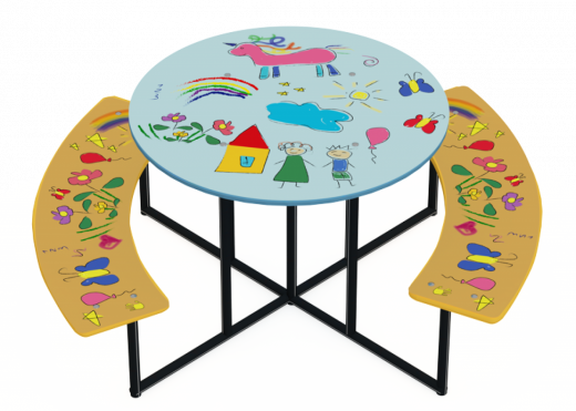 Столик детский 1190х1190х620