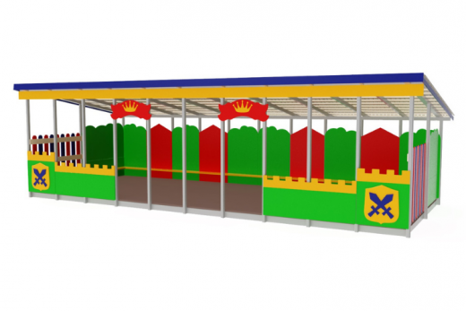 Теневой навес Ультра 2 Замок 10000х4000х2700