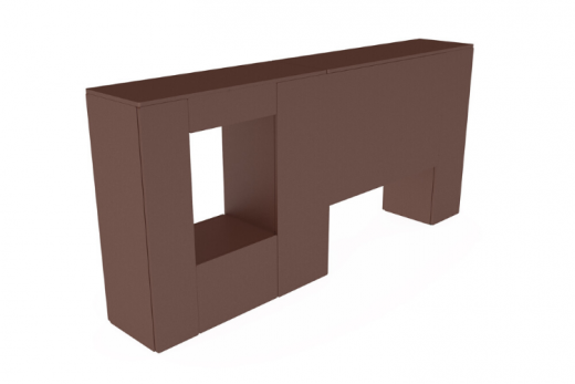 Стенка с двумя проломами 2440х400х1100