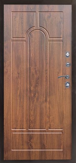 Входная дверь Termo-door Лучи Бетон - Арка Дуб