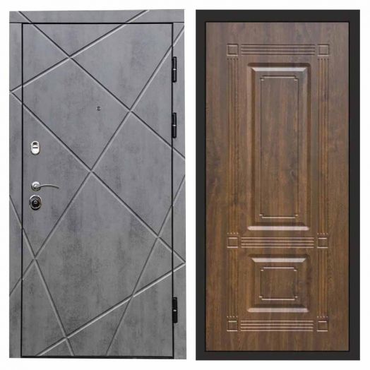 Входная дверь Termo-door Лучи Бетон - Мадрид Дуб