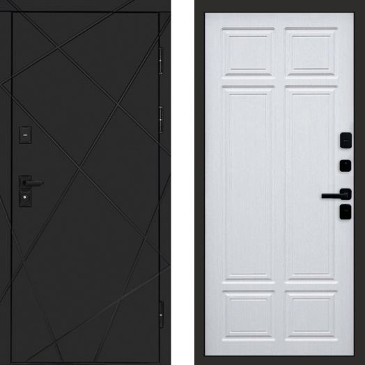 Входная дверь Termo-door Лучи Black - Лиственница премиум