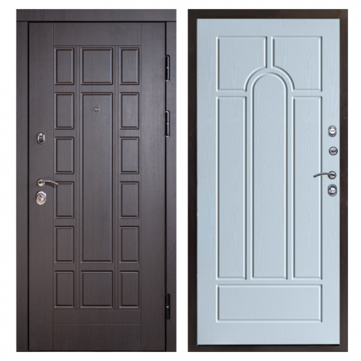 Входная дверь Termo-door Виргиния Венге - Арка Белое дерево