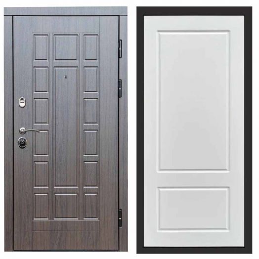 Входная дверь Termo-door Виргиния Венге - Марсель Белый софт